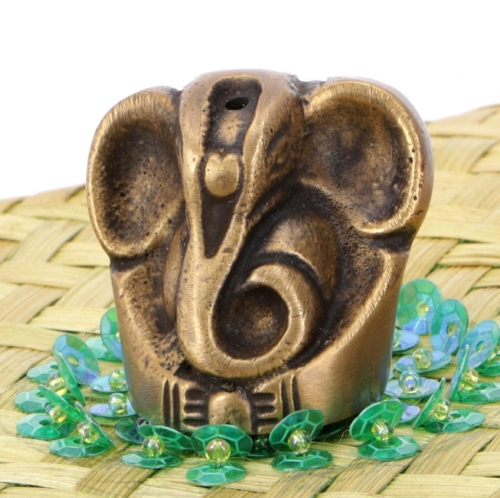 Rucherstbchenhalter Ganesh aus Messing - 3,5 cm
