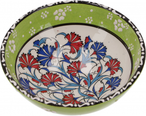 1 Stk. Orientalische Keramikschssel, Schale, Dekoschale, handbemalt -  12 cm /Modell 30