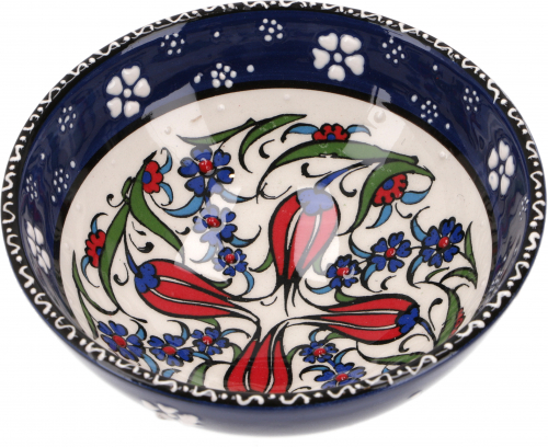 1 Stk. Orientalische Keramikschssel, Schale, Dekoschale, handbemalt -  12 cm /Modell 29