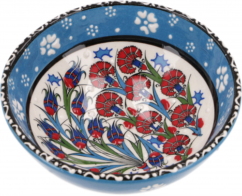 1 Stk. Orientalische Keramikschssel, Schale, Dekoschale, handbemalt -  12 cm /Modell 28