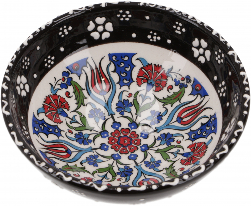 1 Stk. Orientalische Keramikschssel, Schale, Dekoschale, handbemalt -  12 cm /Modell 32