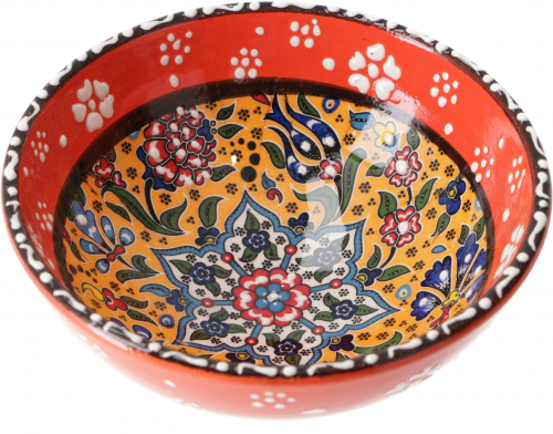 1 Stk. Orientalische Keramikschssel, Schale, Dekoschale, handbemalt -  12 cm / Modell 14