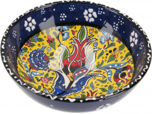1 Stk. Orientalische Keramikschssel, Schale, Dekoschale, handbemalt -  12 cm / Modell 23