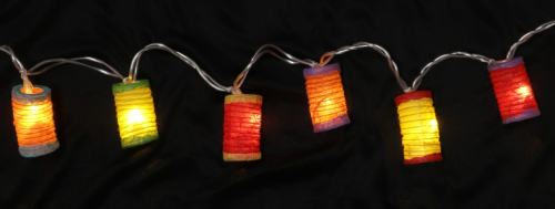 LED light chain lanterns - mix colorful 1 - 6x6x5 cm  5 cm