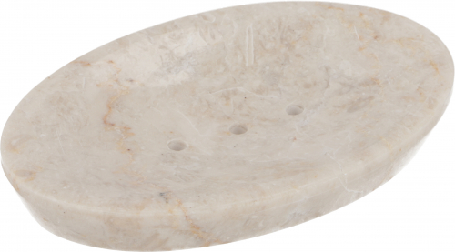 Marmor Seifenschale, Zen Schale fr den Waschtisch - creme 10 cm