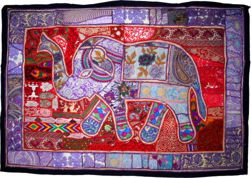 Indian tapestry patchwork wall hanging, single piece 150*100 cm - pattern 23