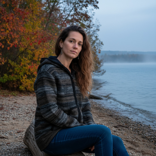 Unisex cardigan, wool jacket, Nepal jacket batik black - Model 24