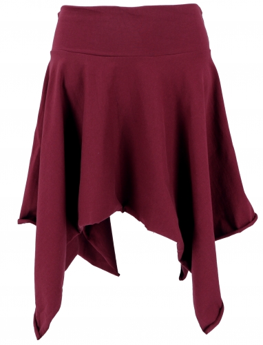 Pixi pointed skirt, elf skirt/top - bordeaux red/Pixi
