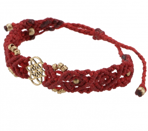 Goa bracelet, macram, festival bracelet - Mandala model 18 - 24x2x0,5 cm 