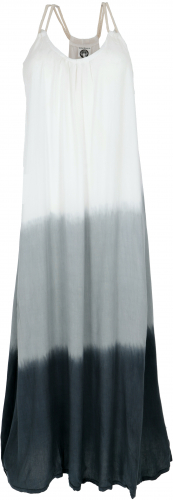 Narrow batik dress, beach dress, summer dress - black/white