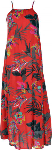 Boho maxi dress, summer dress, beach dress - red