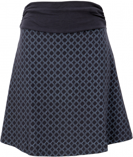 A-line skirt made from organic cotton, mini skirt - dark blue