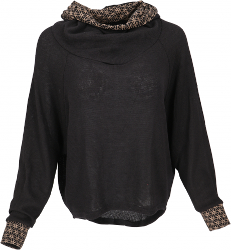 Hoody, Sweatshirt, Pullover, Kapuzenpullover - schwarz
