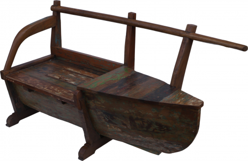 Bench, sofa, seating area made from an old boat hull - model 2 - 96x183x65 cm 