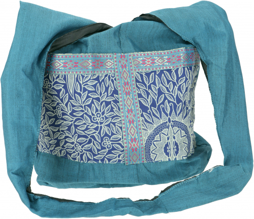 Sadhu bag, shoulder bag, hippie bag - turquoise - 30x35x10 cm 