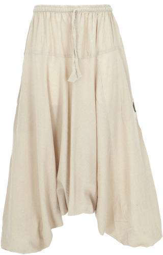 Harem pants harem pants bloomers aladdin pants made of cotton - beige