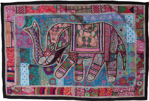 Indian tapestry patchwork wall hanging, single piece 150*100 cm - pattern 47