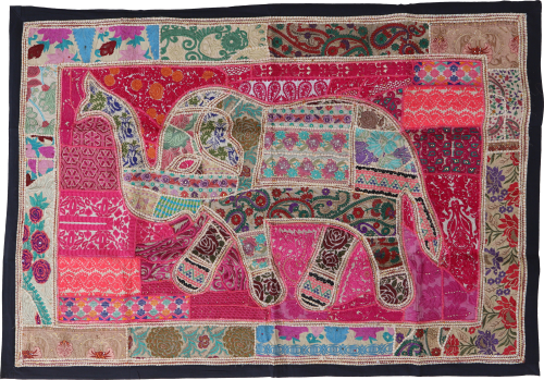 Indischer Wandteppich Patchwork Wandbehang, Einzelstck 150*100 cm - Muster 38