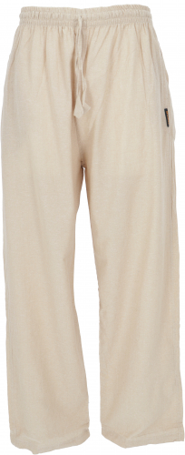 Yoga pants, unisex Goa cotton pants - beige