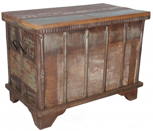 Antique wooden box, wooden chest, coffee table, coffee table made of solid wood, elaborately decorated - Model 22 - 47x61x36 cm 