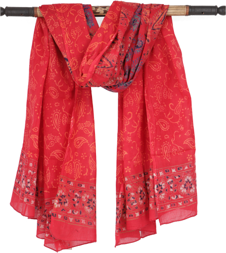 Lightweight mandala pareo, sarong, hand-printed cotton cloth, wall hanging - model 10 - 160x100 cm