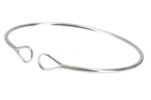 Filigree silver bangle, bracelet, silver bracelet - model 1 - 0,2 cm 6 cm