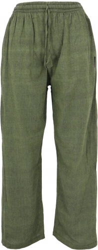 Yoga pants, unisex Goa cotton pants - green