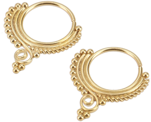 Creole, septum ring, nose ring, nose piercing, mini earring, ear piercing - Model 17 1,5 cm