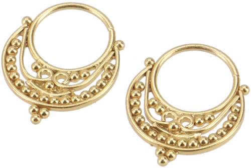 Creoles, septum ring, nose ring, nose piercing, mini earring, ear piercing - model 20 1,2 cm