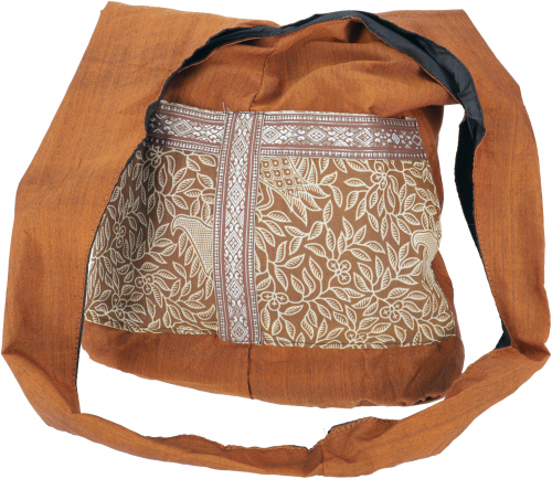 Sadhu Bag, Schulterbeutel, Hippie Tasche - rostbraun - 30x35x10 cm 