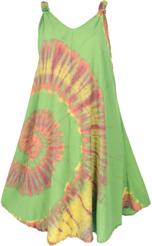 Batik tunic, hippie chic, plus size beach dress, summer dress - green