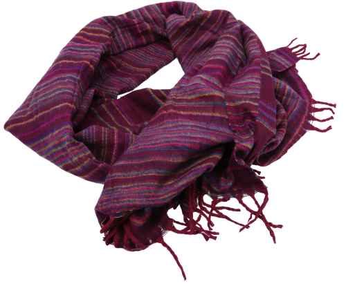 Weicher Goa Schal / Stola, Schultertuch, flauschige Decke - pink/violett - 200x95 cm