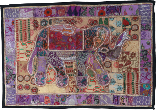 Indischer Wandteppich Patchwork Wandbehang, Einzelstck 150*100 cm - Muster 48