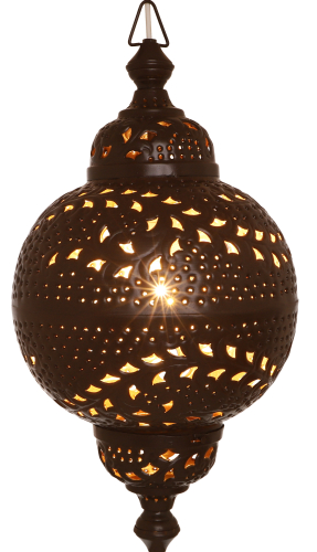 Metall Deckenleuchte in marrokanischem Design, orientalische Deckenlampe - Design 2 - 55x30x30 cm 