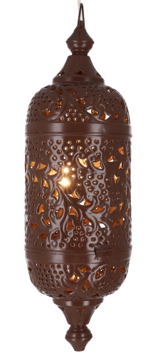 Metall Deckenleuchte in marrokanischem Design, orientalische Deckenlampe - Design 3 - 55x15x15 cm 