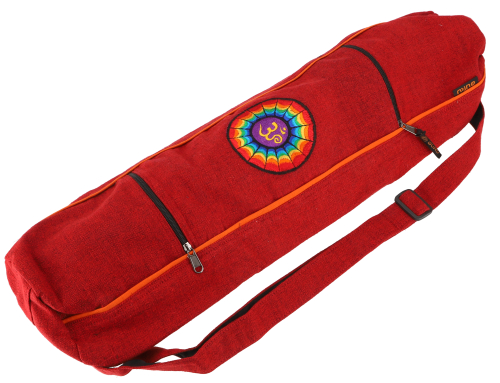 Om yoga mat bag - red - 65x15x15 cm  15 cm
