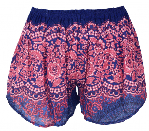 Lightweight panties, print shorts - pink/blue