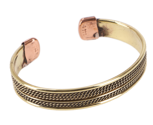 Magnetic bangle, ethno bangle, bracelet with meander ornament - model 13 - 1,5 cm 6 cm