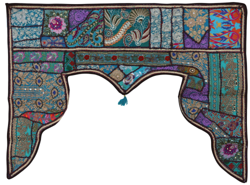 Orientalischer Wandbehang, indischer Trbehang, Wimpel Wandteppich, Wanddekoration, Tr Deko Einzelstck 100*80 cm - Design 6