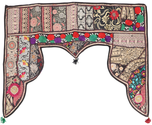 Orientalischer Wandbehang, indischer Trbehang, Wimpel Wandteppich, Wanddekoration, Tr Deko Einzelstck 100*80 cm - Design 15