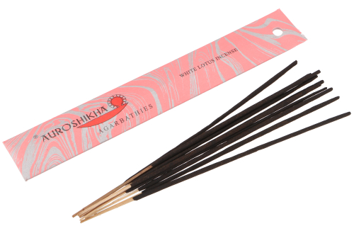 Auroshikha Incense Sticks - White Lotus Incense - 23x3,5x0,3 cm 