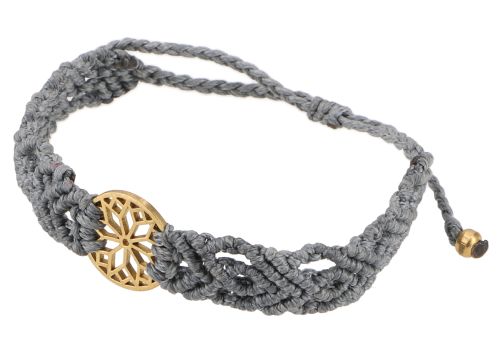 Goa bracelet, macram, festival bracelet - Mandala model 22 - 24x2x0,5 cm 