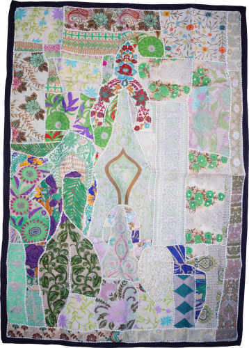 Indischer Wandteppich Patchwork Wandbehang, Einzelstck 150*100 cm - Muster 42