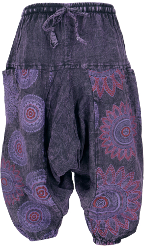 Children`s harem pants, harem pants, aladdin pants - purple