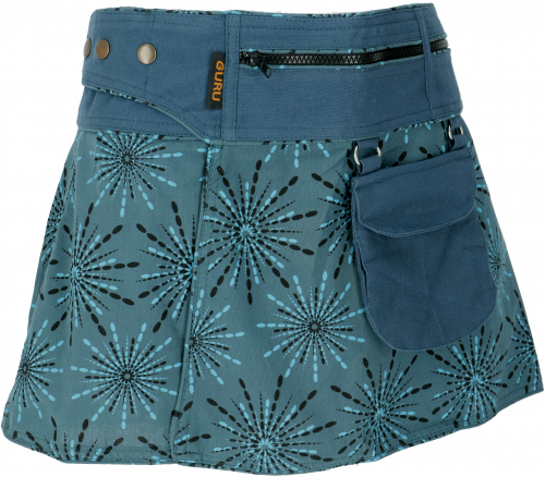 Wickelrock, Cacheur, Sidebag, Minirock - petrol