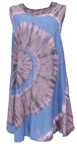 Batik tunic, hippie chic, beach dress, summer dress - blue