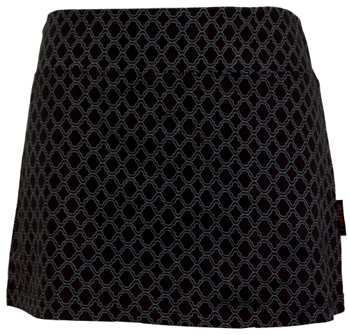 Organic cotton mini skirt, hip flatterer, organic yoga skirt - black