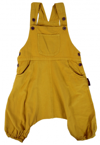 Kids dungarees, baggy pants, bloomers, aladdin pants for children - mustard