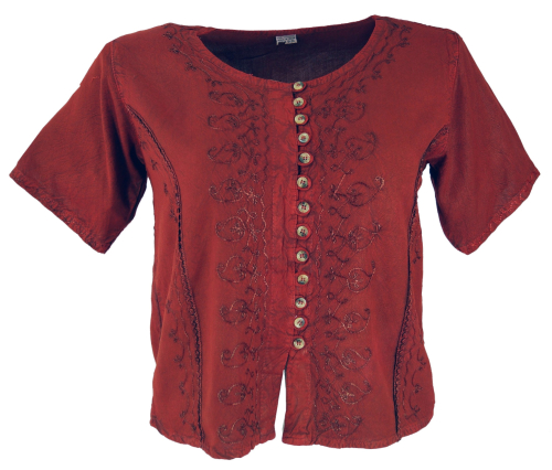 Short blouse top boho chic, Indian hippie blouse - red