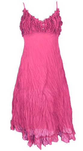 Boho summer dress, airy crinkle dress, midi dress, beach dress - dusky pink